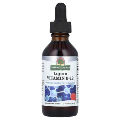 Витамин B12 Nature's Answer Liquid, 1000 мкг, 60 мл, жидкая форма