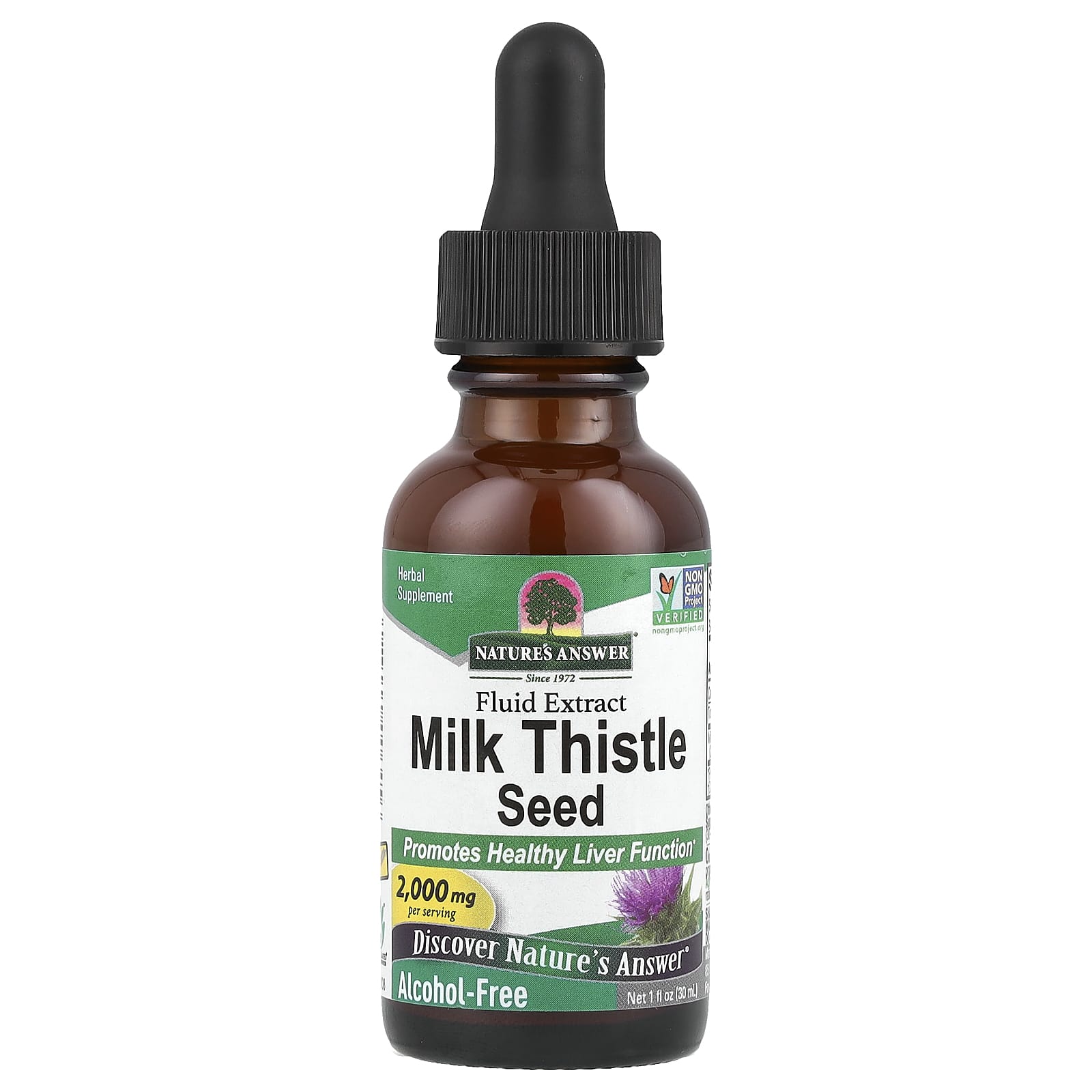Расторопша Nature's Answer Seed Fluid Extract, 2000 мг, 30 мл
