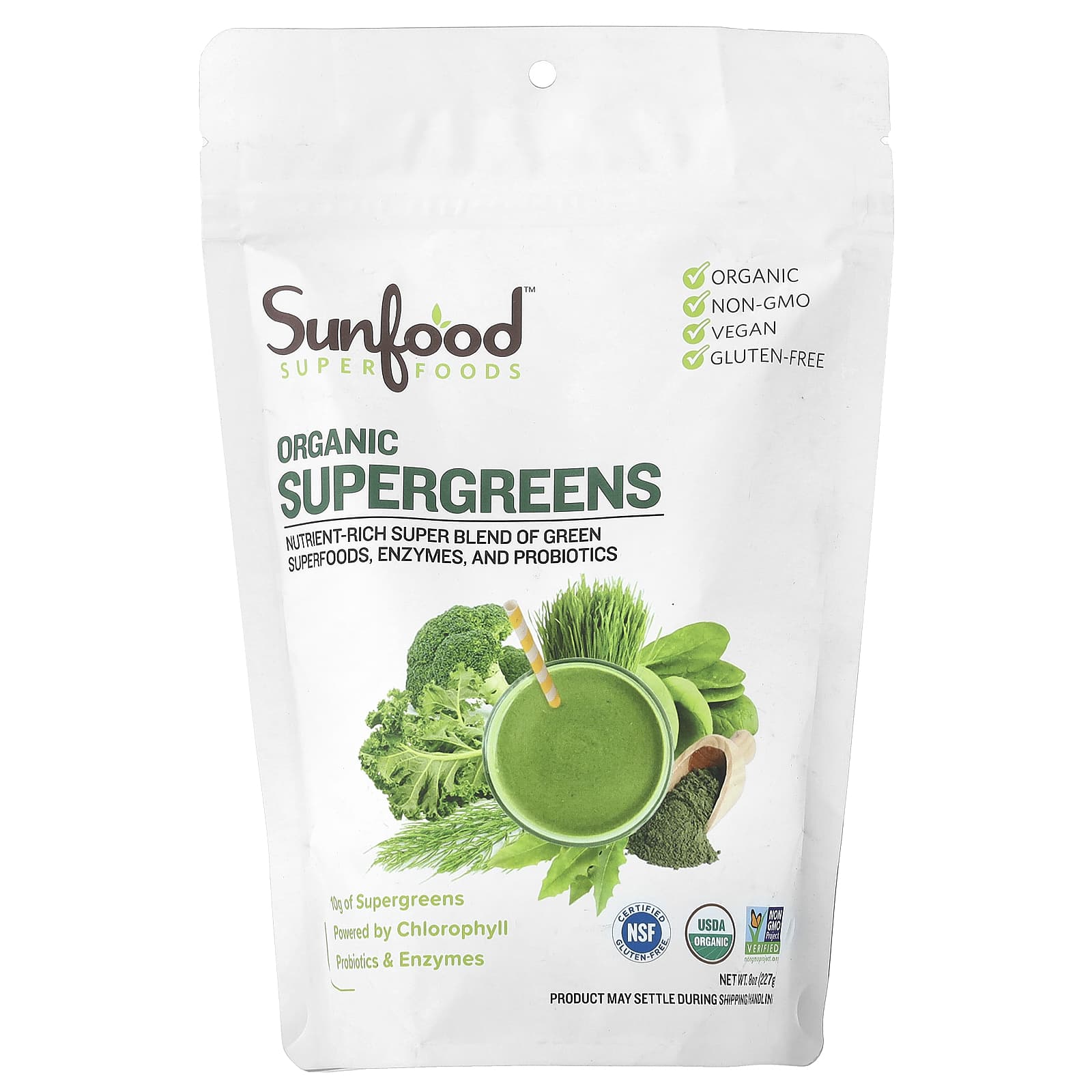 Суперфуды Sunfood, 227 г (8 oz)