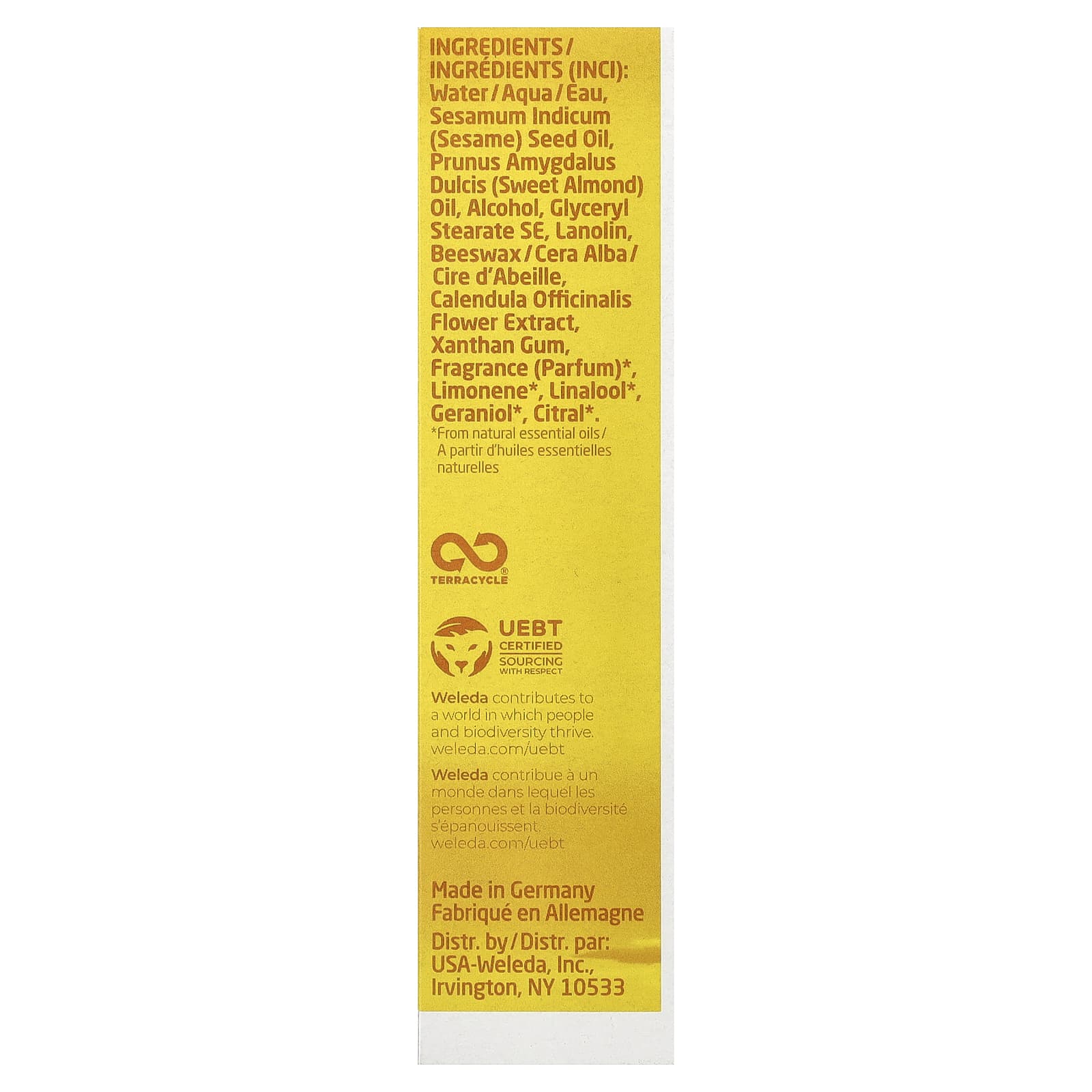 Детский крем для лица Weleda Baby Nourishing Calendula Extracts, 50 мл — фото 3