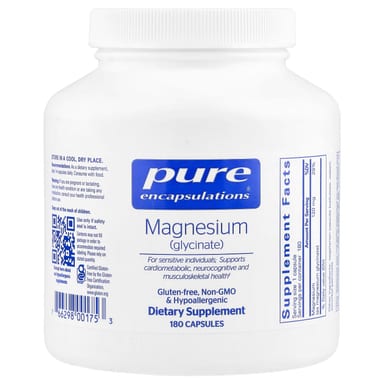 Магний Pure Encapsulations (Glycinate), 120 мг, 180 капсул
