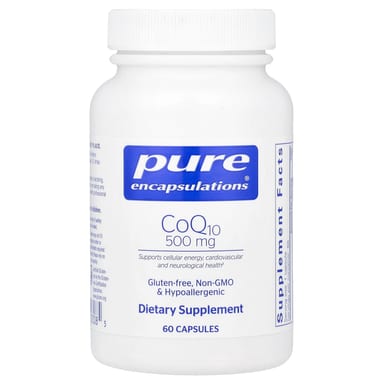 Коэнзим Q10 Pure Encapsulations, 500 мг, 60 капсул