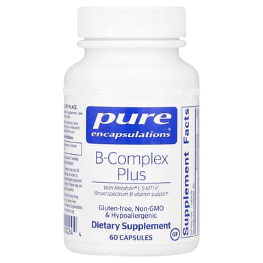 Комплекс витаминов B Pure Encapsulations B-Complex Plus, 60 капсул