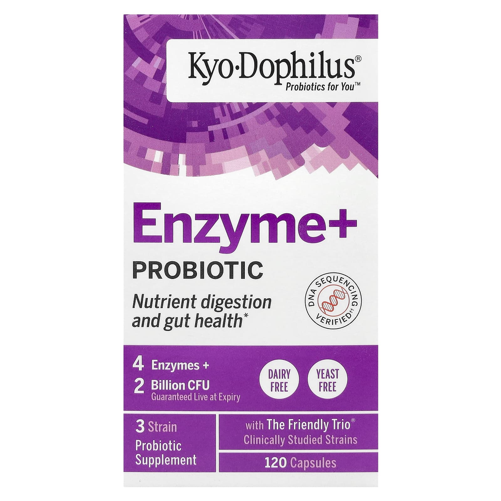 Пробиотик Kyolic Kyo-Dophilus® Enzyme, 120 капсул — фото 2
