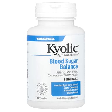 Комплекс Kyolic Aged Garlic Extract™ Blood Sugar Balance 112, 100 капсул