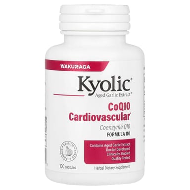 Коэнзим Q10 Kyolic Aged Garlic Extract, оттенок Cardiocascular, 100 капсул