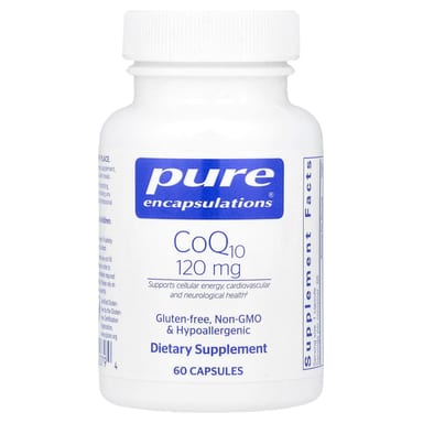 Коэнзим Q10 Pure Encapsulations, 120 мг, 60 капсул