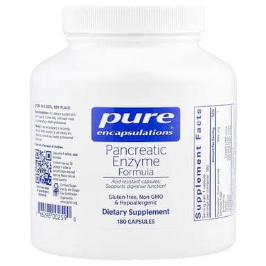 Комплекс Pure Encapsulations Pancreatic Enzyme, 500 мг, 180 капсул