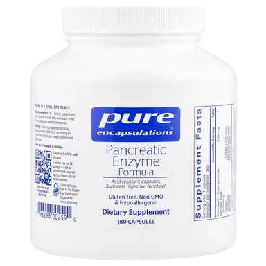 Фото товара: Комплекс Pure Encapsulations Pancreatic Enzyme, 500 мг, 180 капсул