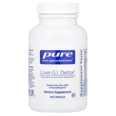 Детокс печени и ЖКТ Pure Encapsulations, 120 капсул