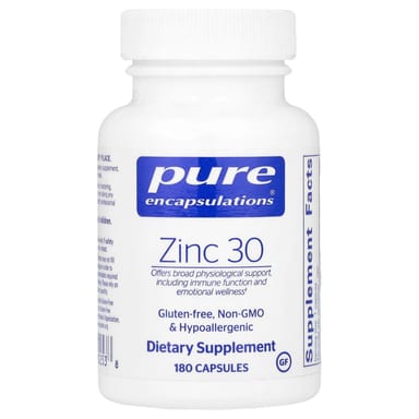 Цинк Pure Encapsulations 30, 30 мг, 180 капсул