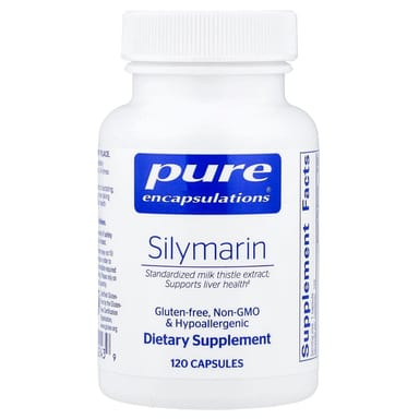 Силимарин Pure Encapsulations, 120 капсул (250 мг на капсулу)