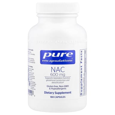 NAC Pure Encapsulations, 600 мг, 180 капсул