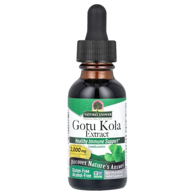 Готу кола Nature's Answer Gotu Kola Extract, 2000 мг, 30 мл