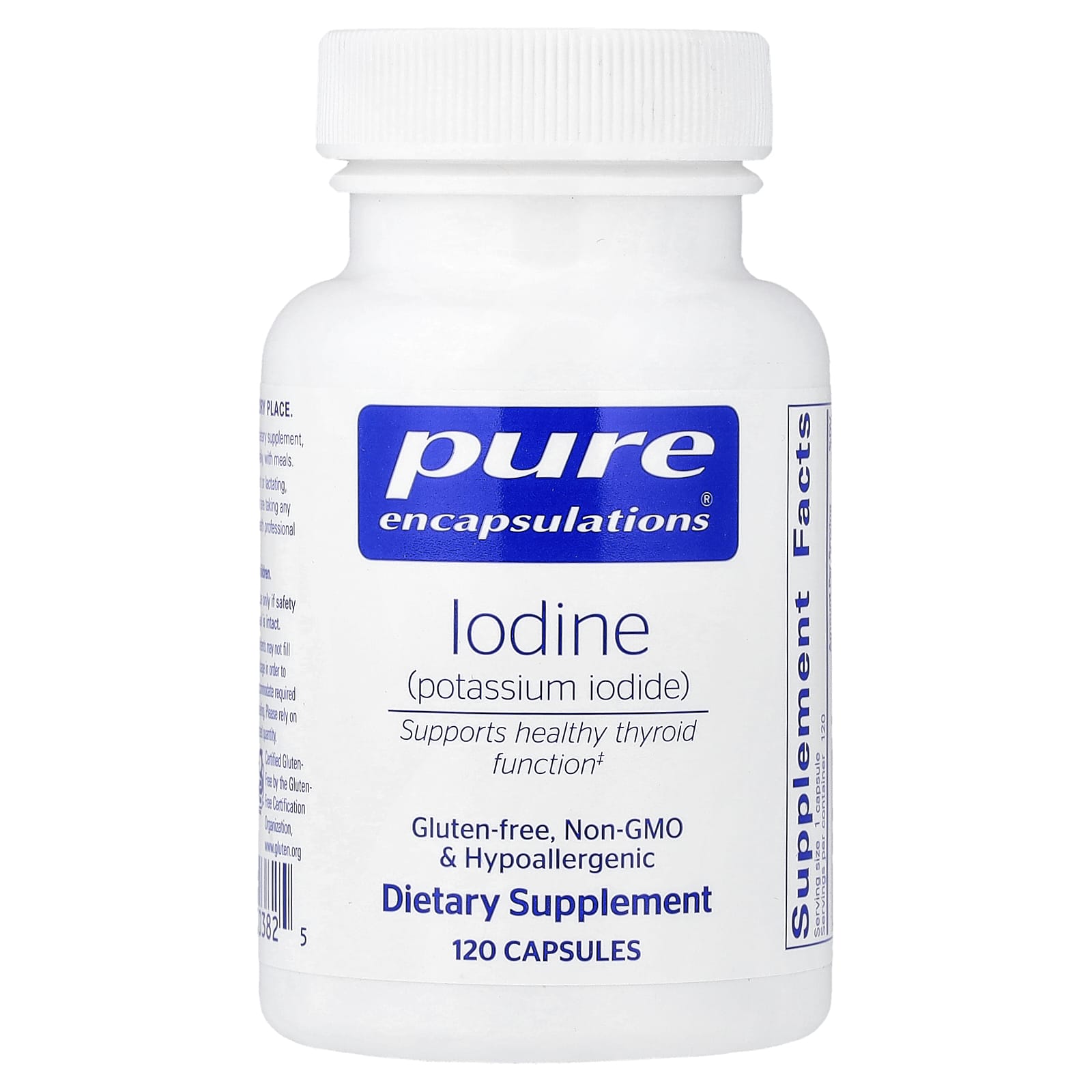 Йод Pure Encapsulations, 225 мкг, 120 капсул