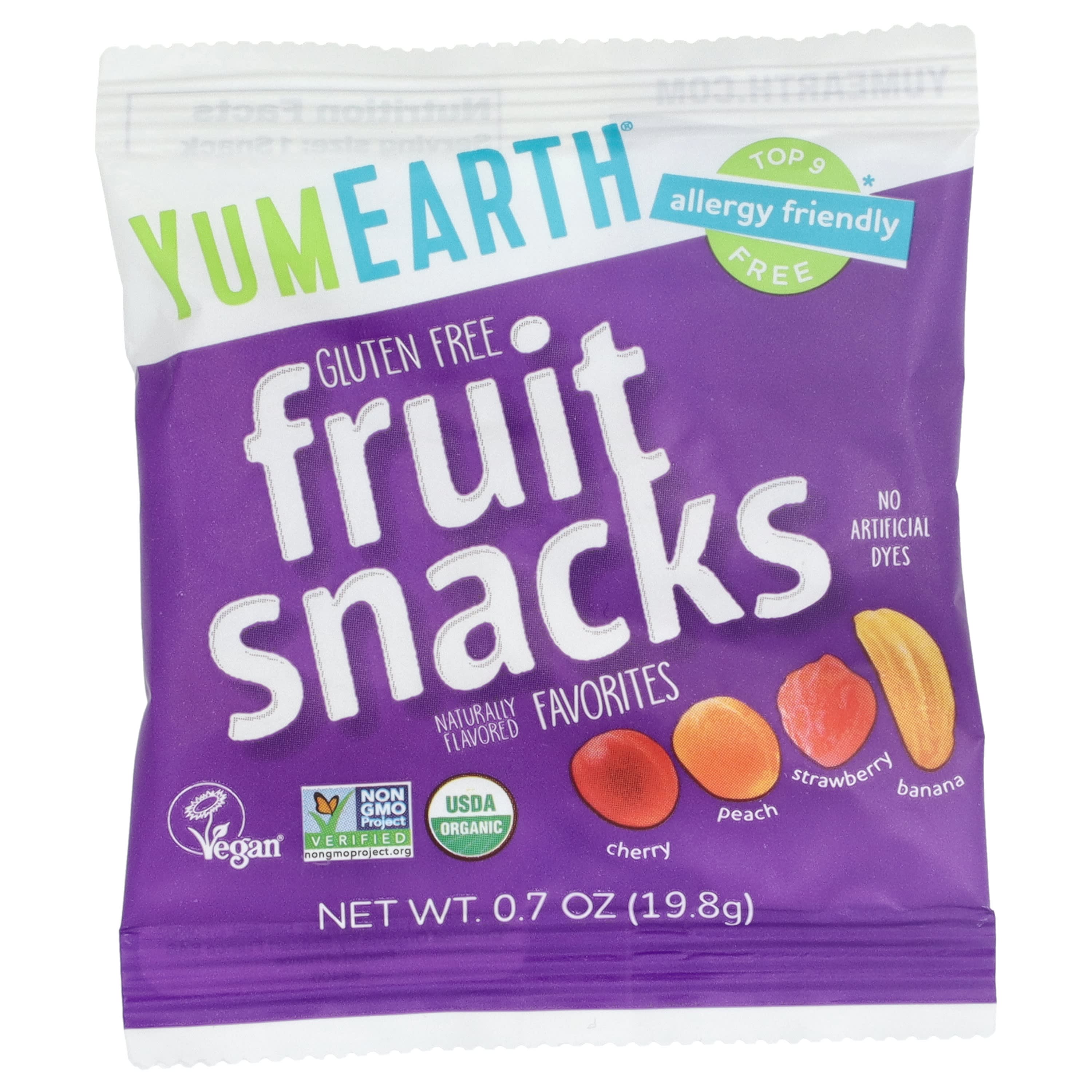 Снек YumEarth Fruit Snacks 10 Packs, оттенок Favorites, 19.8 г — фото 3