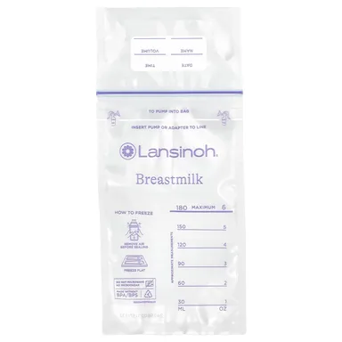 Фото товара: Пакеты для хранения грудного молока Lansinoh 25 Pre-Sterilized Bags