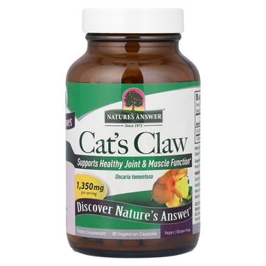 Кошачий коготь Nature's Answer, 450 мг, 90 растительных капсул