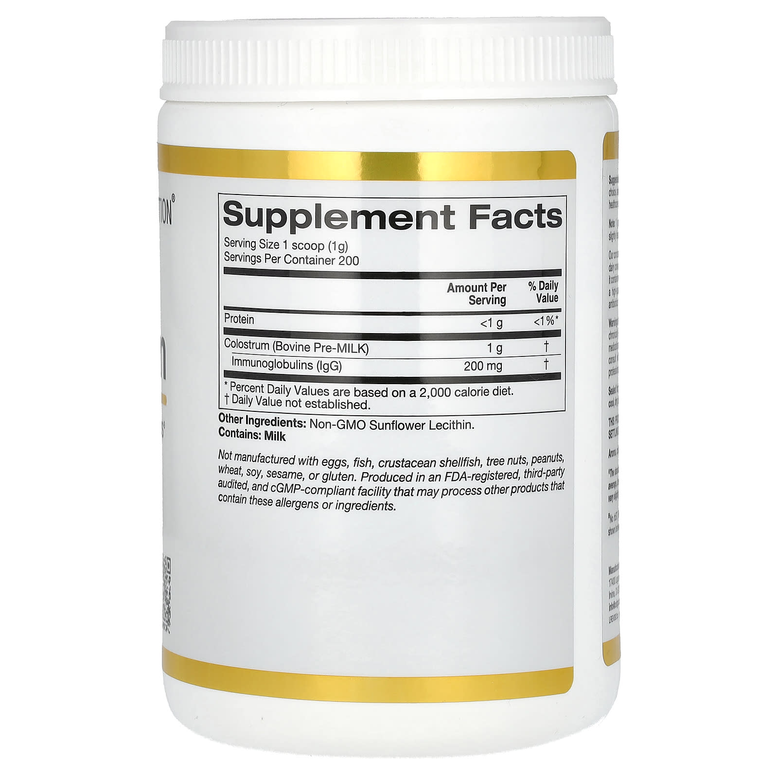 Коулострум California Gold Nutrition, 200 г — фото 4