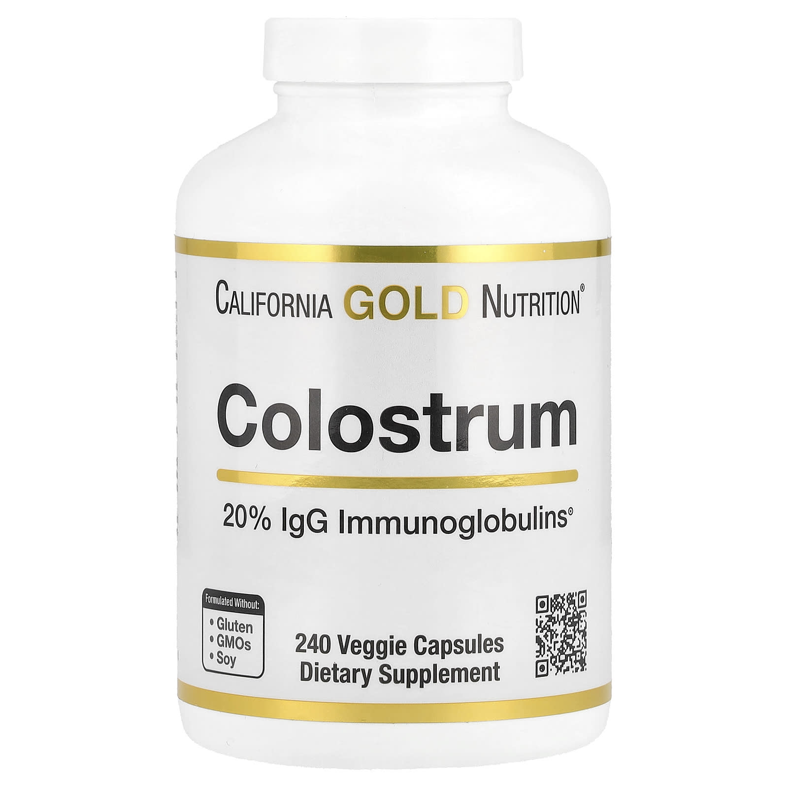 Колоострум California Gold Nutrition, 240 растительных капсул — фото 4