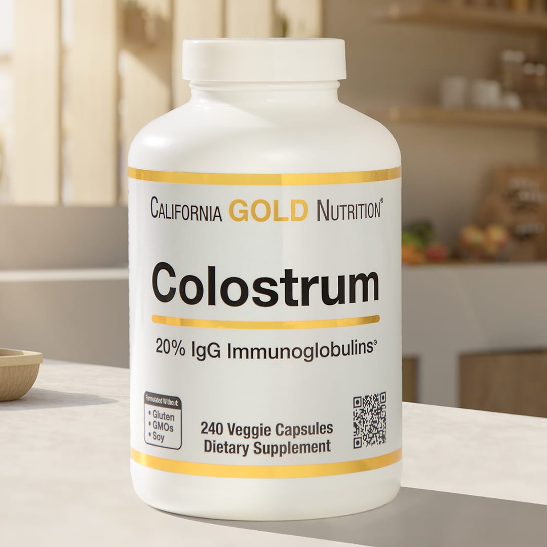 Колоострум California Gold Nutrition, 240 растительных капсул — фото 6