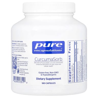 Куркума  Pure Encapsulations, 180 капсул (250 мг на капсулу)