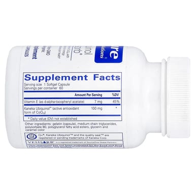 Убихинол Pure Encapsulations VESIsorb®, 60 мягких капсул