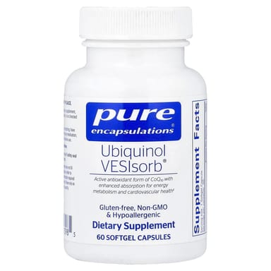 Убихинол Pure Encapsulations VESIsorb®, 60 мягких капсул