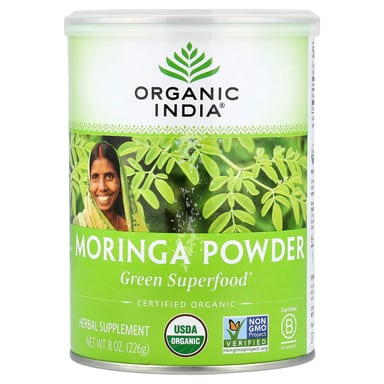 Порошок Organic India Moringa Green Superfood, 226 г