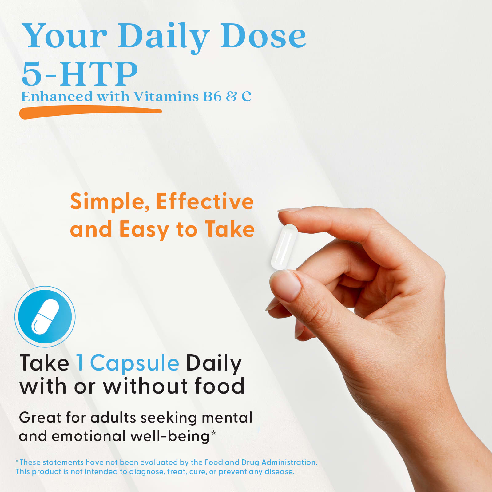 5-HTP Doctor's Best 5-HTP, 100 мг, 180 растительных капсул — фото 7