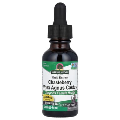 Витекс Nature's Answer Fluid Extract, вкус Chasteberry Vitex Agnus Castus, 2000 мг, 30 мл