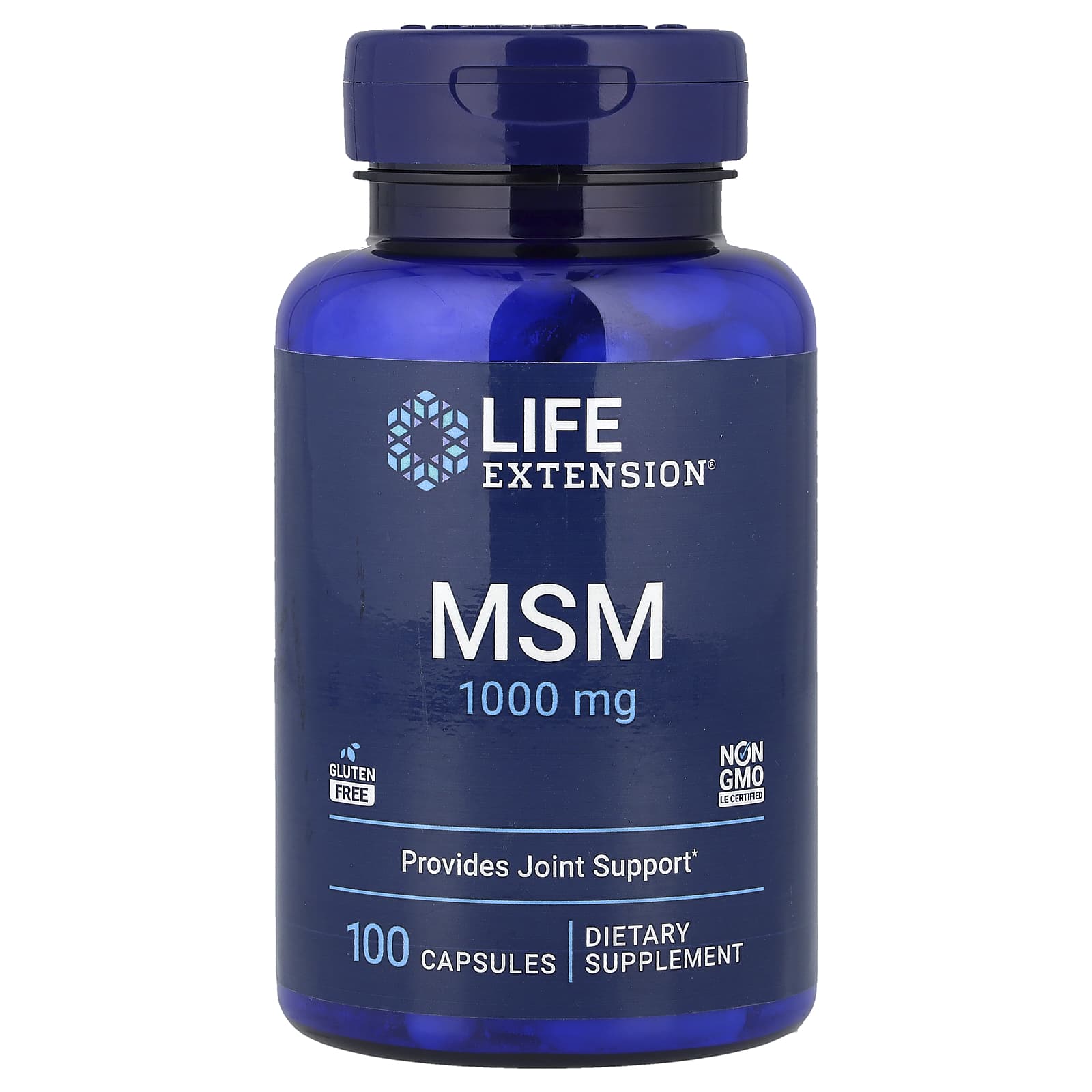 МСМ Life Extension, 1000 мг, 100 капсул
