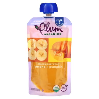 Детское питание Plum Organics 6+ Months Banana Pumpkin, 113 г