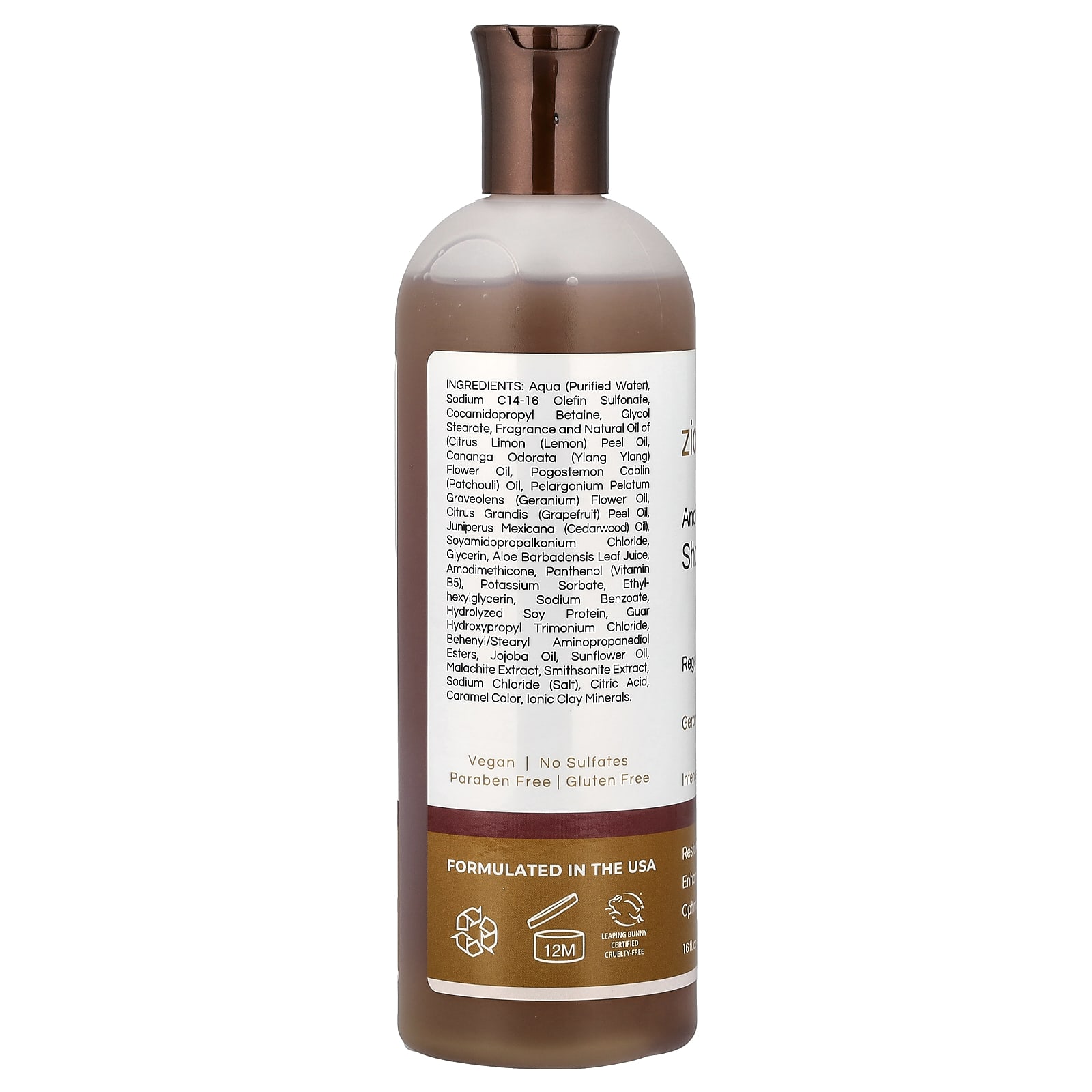 Минерал Zion Health Ancient Shampoo Geranium Rose, 473 мл — фото 2