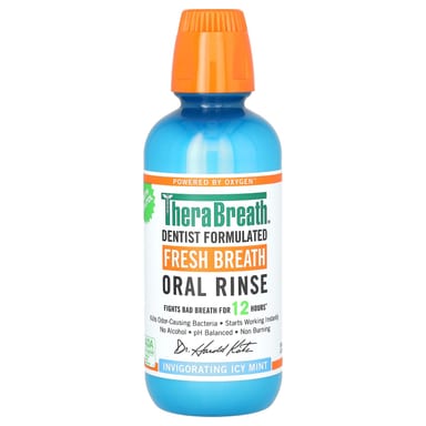 Полоскание для рта TheraBreath, 473 мл (16 fl oz), освежающий мятный вкус