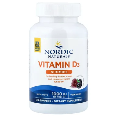 Фото товара: Витамин D3 Nordic Naturals Wild Berry, 120 жевательных пастилок
