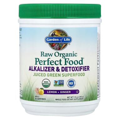 Имбирь Garden of Life Raw Organic Perfect Food® Alkalizer & Detoxifier Lemon-, 282 г