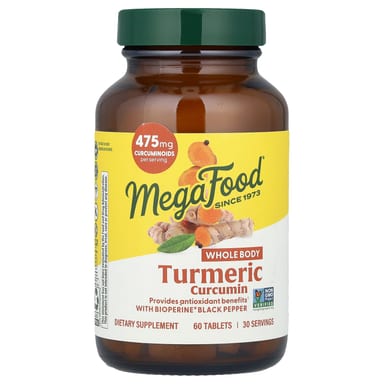 Куркумин MegaFood Turmeric, 60 таблеток