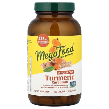 Куркумин MegaFood Turmeric Whole Body, 120 таблеток