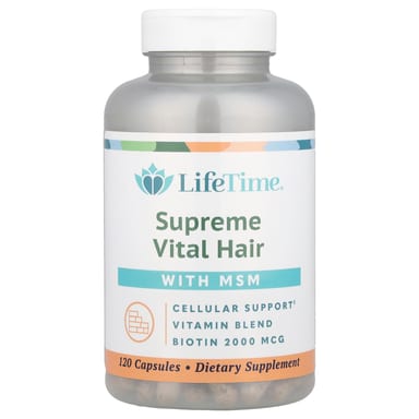 МСМ LifeTime Vitamins Supreme Vital Hair, 120 капсул