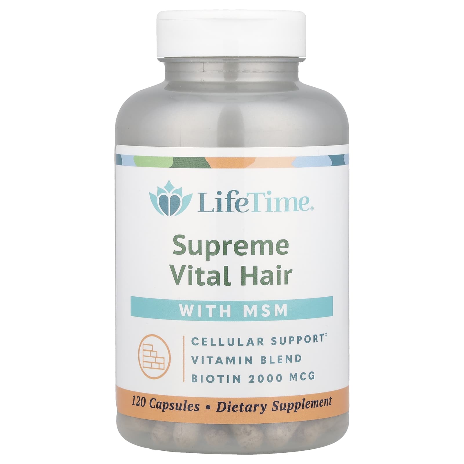 МСМ LifeTime Vitamins Supreme Vital Hair, 120 капсул