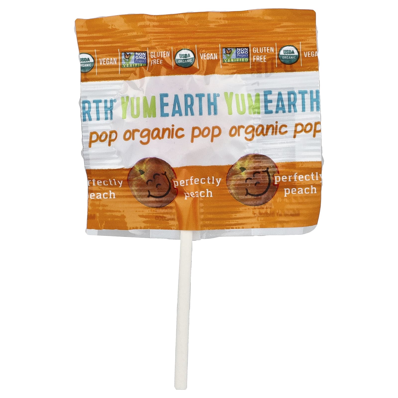 Гранат YumEarth Organic Pops Watermelon Peach Strawberry, 170 г — фото 2