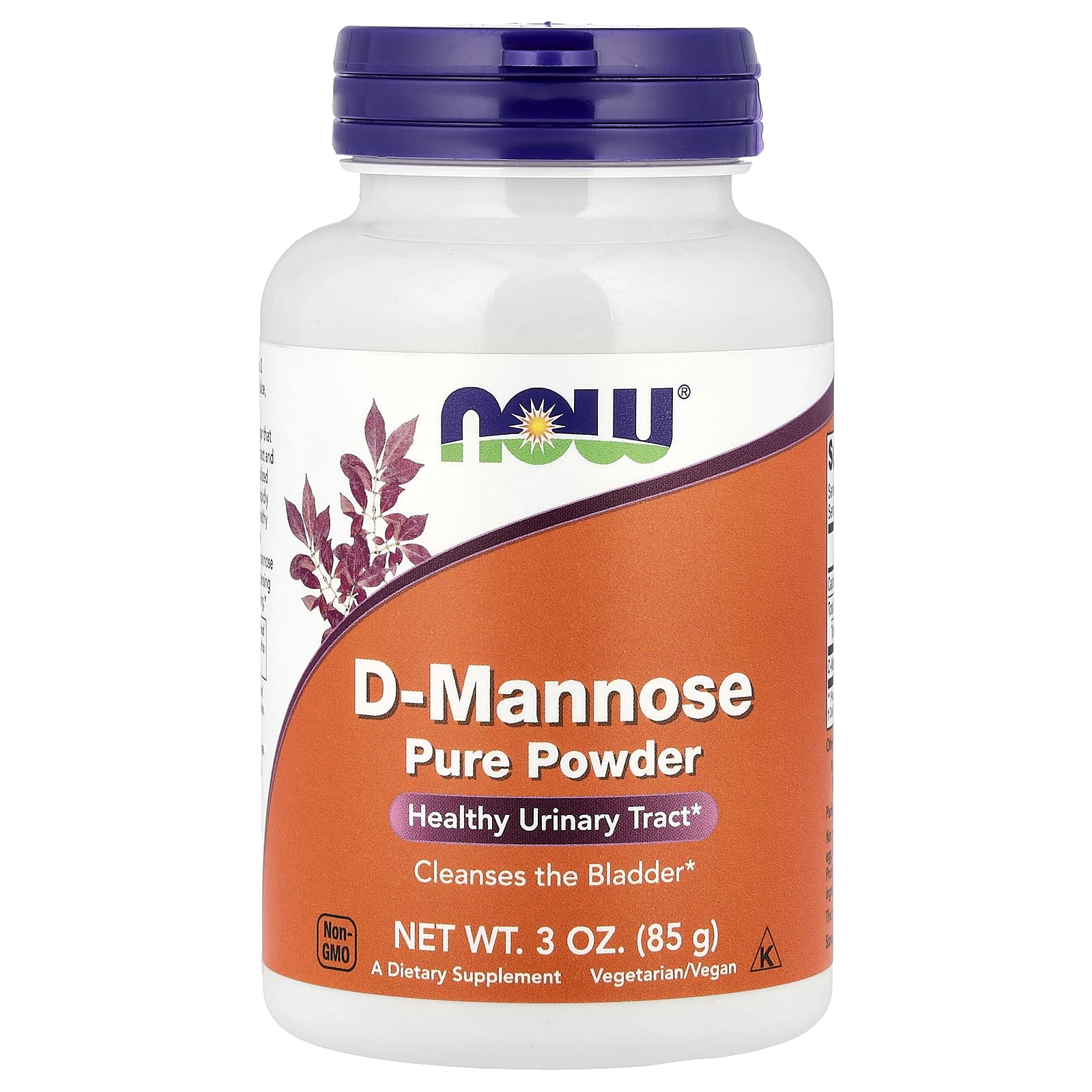 D-манноза NOW Foods D-Mannose Pure Powder, 85 г, порошок
