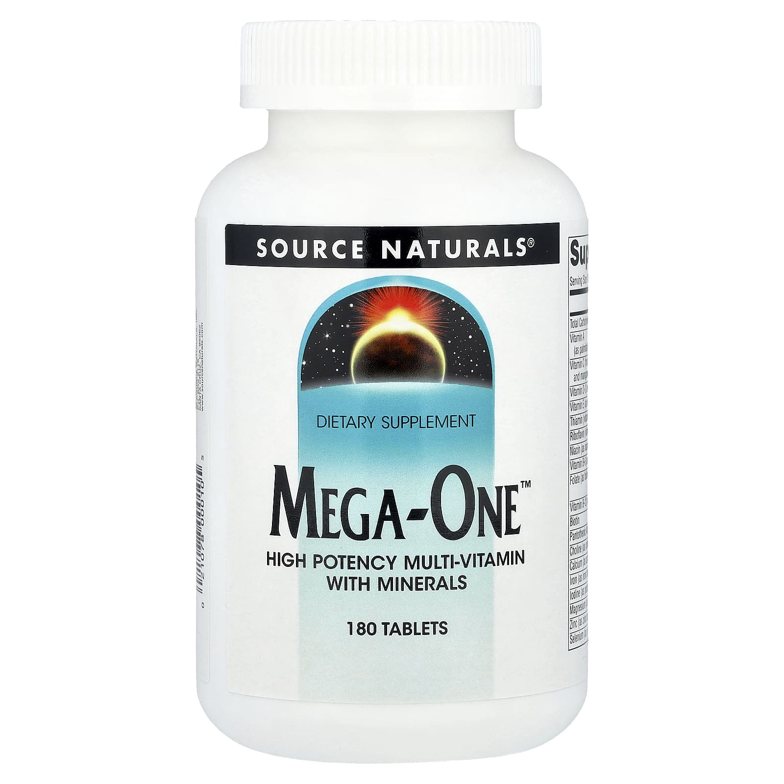 Мультивитамины Source Naturals Mega-One™ High Potency With Minerals, 180 таблеток
