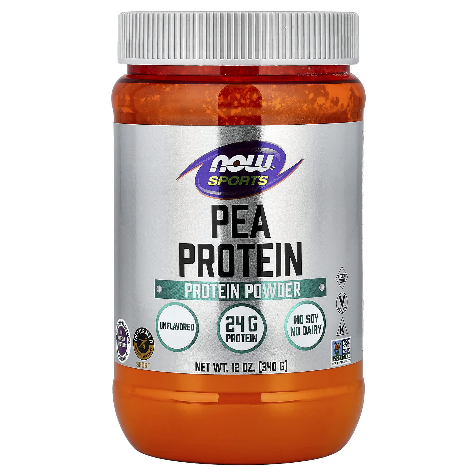 Протеин NOW Foods Sports Pea, оттенок Unflavored, 340 г