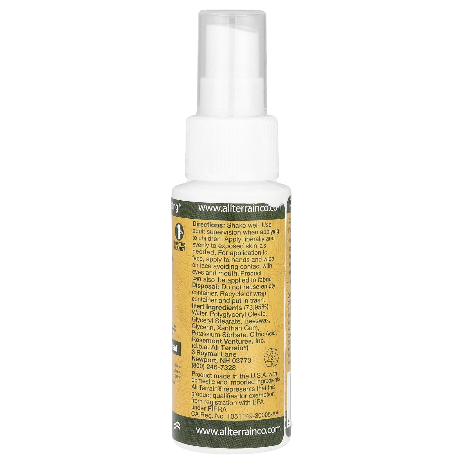 Детский растительный репеллент Herbal Armor All Terrain Herbal Armor® Natural Insect Repellent, 59 мл — фото 2