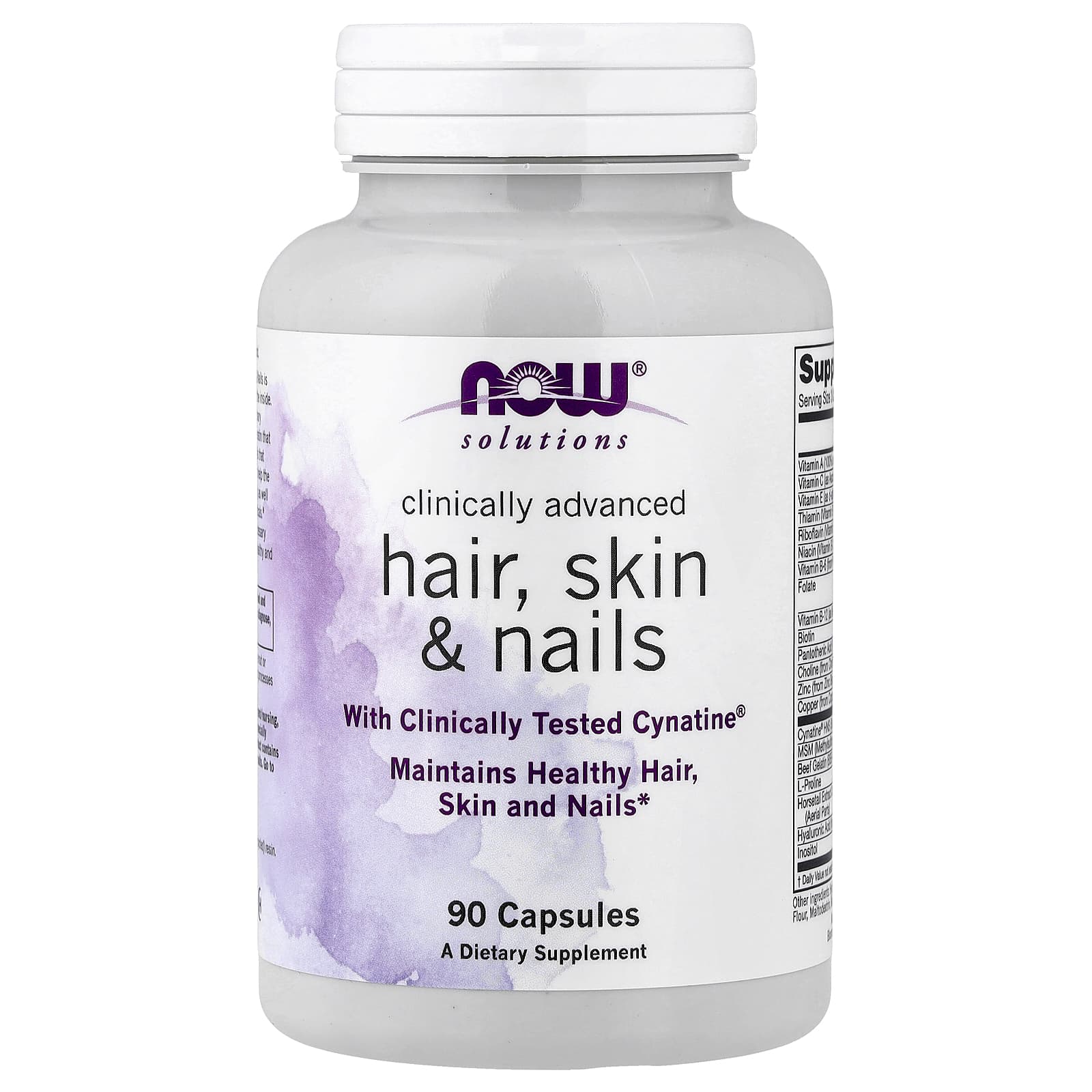 NOW Foods, Solutions, Clinically Advanced Hair, Skin & Nails, 90 Capsules