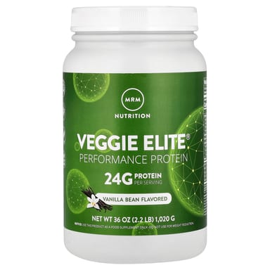 Протеин MRM Nutrition Veggie Elite® Performance Vanilla Bean, 020 г, 2.2 lb
