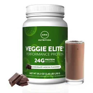 Фото товара: Шоколад MRM Nutrition Veggie Elite® Performance Protein Mocha, 110 г, 2.45 lb