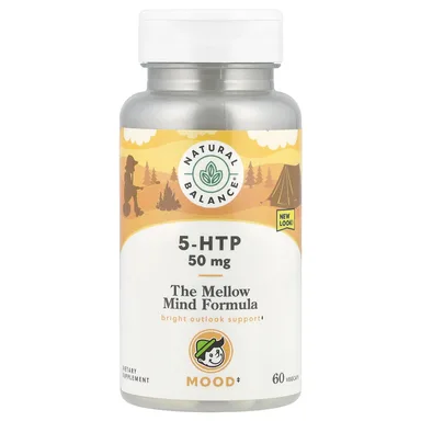 Фото товара: 5-HTP Natural Balance 5-HTP, 50 мг, 60 растительных капсул